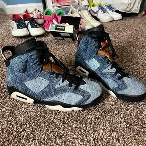 Nike Jordan 6’s retro washed denim